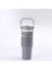 900ML Taşınabilir Araç Kupası Paslanmaz Çelik Termos Kupası Saman Seyahat Seyahat Suyu Şişesi Saplı Kapak Kahve Vakum Şişesi Kapasite: 900ML/RENK: Açık Gri (Yurt Dışından) 1