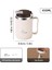 Worthbuy Çift Duvar Termal Yalıtımlı Kahve Kupası 304 Spoontea Süzgeç Sızdıran Içme Cupcapacity: 401-500ML/RENK: Bej 450ML (Yurt Dışından) 1