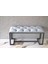 Siyah Metal Puf Bench Antre Önü Ayak Ucu Bench Puf 2