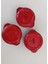 Döküm 12 cm 3 Lü Yuvarlak Set Güveç Tencere Kırmızı 1