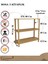 ROSA 3 Raflı Kitaplık – 80 cm Genişlik | Minimalist MDF Lam ve Ahşap Ayaklı Çok Amaçlı Raflı Dolap 2