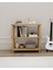 ROSA 3 Raflı Kitaplık – 80 cm Genişlik | Minimalist MDF Lam ve Ahşap Ayaklı Çok Amaçlı Raflı Dolap 3