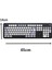 WKB104 Daktilo Tasarımlı Wireless Combo Sessiz 2.4ghz Kablosuz Türkçe Q Klavye Ev / Ofis Klavye ( Siyah ) 3