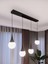Opya 4’lü Camlı Metal Sıralı Sarkıt Avize – Modern Stil, E27 Duy ile Uyumlu 3