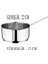 Çelik Kaçerola 22 cm Sütlük/sosluk Cam Kapaklı 2