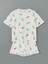 Yeni Sezon Bisiklet Yaka Cicekli Kiz Cocuk Sortlu Pijama Takimi - S5FL08Z4 1