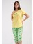 Pamuklu Kadın Kısa Kol Kaprili Pijama Takım , 409070 1