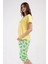 Pamuklu Kadın Kısa Kol Kaprili Pijama Takım , 409070 3