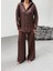 Bohem Esintilerle Şıklık Jakarlı Oversize Gömlek & Pantolon Takım 2
