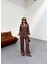 Bohem Esintilerle Şıklık Jakarlı Oversize Gömlek & Pantolon Takım 4