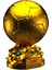 Flexıs We Make It Possıble For You Isminize Özel Fıfa Ballon D'or Maketi Gold Kaplama 20 cm Boy Dekor Hediyelik 3