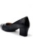 Papatya Kısa Topuklu Kadın Ayakkabı Siyah 3