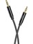 3.5mm Aux Ses Kablosu R211C, 1 Metre Örgü Kaplama, Araba ve Kulaklık Uyumlu, Hd Ses, Dayanıklı Kablo (Siyah) 1