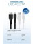 DLC4001A Usb-C Şarj ve Data Kablosu, Hızlı Şarj, 3A Yüksek Akım, 1 Metre, Dayanıklı Slikon Kablo (Beyaz) 2