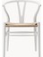 Hans J. Wegner CH24 Wishbone Sandalye: Kırmızı, El Örgüsü Oturma Alanı 1