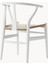 Hans J. Wegner CH24 Wishbone Sandalye: Kırmızı, El Örgüsü Oturma Alanı 3