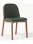 Julie Koyu Yeşil Döşemeli Dişbudak Ahşap Sandalye 1