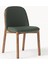 Julie Koyu Yeşil Döşemeli Dişbudak Ahşap Sandalye 2