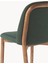 Julie Koyu Yeşil Döşemeli Dişbudak Ahşap Sandalye 8