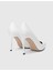 Linz Hakiki Deri Beyaz Kadın Stiletto 4