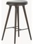 High Stool Meşe Bar Taburesi - Deri Oturaklı, Doğal Tasarım 1
