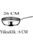 Çelik Tava 26X6 cm Cam Kapaklı 2