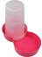 Yuvarlak Pembe Plastik Mama ve Su Kabı, 1,5 Lt, Hazneli, Pratik ve Şık Tasarım 1