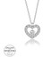 Swarovski Taşlı Gümüş Kalp Bayan Kolye 1