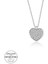 Swarovski Taşlı Gümüş Kalp Bayan Kolye 1