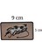 Atatürk Deri Peç - Arkası Cırtlı - 9 cm x 5 cm - Mavi Göz - Atatürk Imza - Leather Patch 5