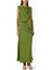 Woodline Drapeli Maksi Elbise, Fern Green 1