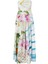 Nershall Maxi Dress, Dokulu Baskılı Uzun Gece Elbisesi 1