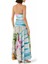Nershall Maxi Dress, Dokulu Baskılı Uzun Gece Elbisesi 4