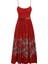 Rhiannon Korse Midi Elbise Kırmızı 1