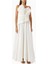 Sageston Pileli Gown, Beyaz Minimal ve Şık Abiye Elbise 1