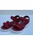 INTYD20B02 Bordo Kadın Sandalet 4