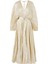 Westover Dress, V Yaka Kemerli Işıltılı Midi Elbise 1