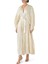 Westover Dress, V Yaka Kemerli Işıltılı Midi Elbise 2
