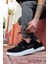 J040 Bağcıklı Ortopedik Taban Erkek Günlük Süet Sneaker Spor Ayakkabı Bt Siyah 3