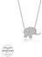 Swarovski Taşlı Gümüş Fil Bayan Kolye 1