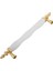 128 mm (12.8cm) Ölçüsünde Beyaz/sarı Renk Polimer Alaşım Kulp Mobilya Mutfak Çekmece Kapak Kulbu 1