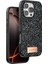 Onegif Bright iPhone 16 Pro Simli Kılıf - Siyah 1
