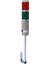 D50 Işıklı Kolon 24VDC Flaşör Kırmızı Yeşil MST-52072 1