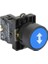 22mm İşaretli Yaylı Buton Mavi NO MB3-EA613 1