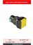 D16 Sinyal Led 24V Kare Sarı MBT-17250 2
