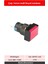 D16 Sinyal Led 24V Dikdörtgen Kırmızı MBT-17340 2