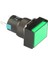 D16 Işıklı Buton 24V Yaylı 1CO Dörtgen Yeşil MBT-27331 1