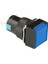 D16 Işıklı Buton 24V Yaylı 2CO Kare Mavi MBT-27262 1