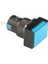 D16 Işıklı Buton 24V Yaylı 2CO Dörtgen Mavi MBT-27362 1