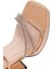 Kadın Bej Bilekten Bağlamalı Kalın Yüksek Topuklu Abiye Sandalet 25SFD441014 10